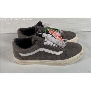 Vans Low-Top Gray Suede Unisex Lace-Up Shoes Men's 8.5& Women's 10 NWT